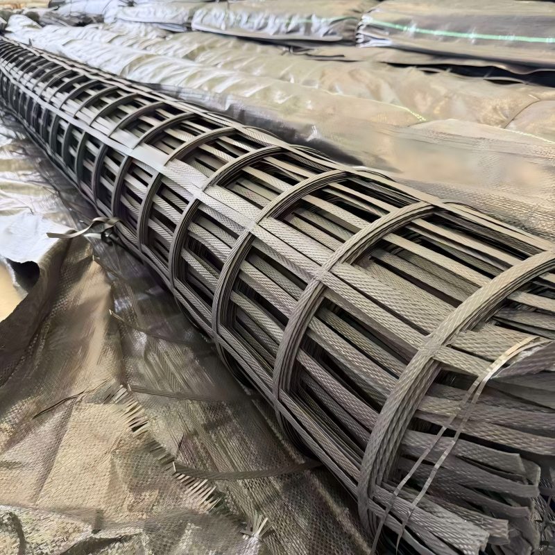 Steel Plastic Geogrid-4