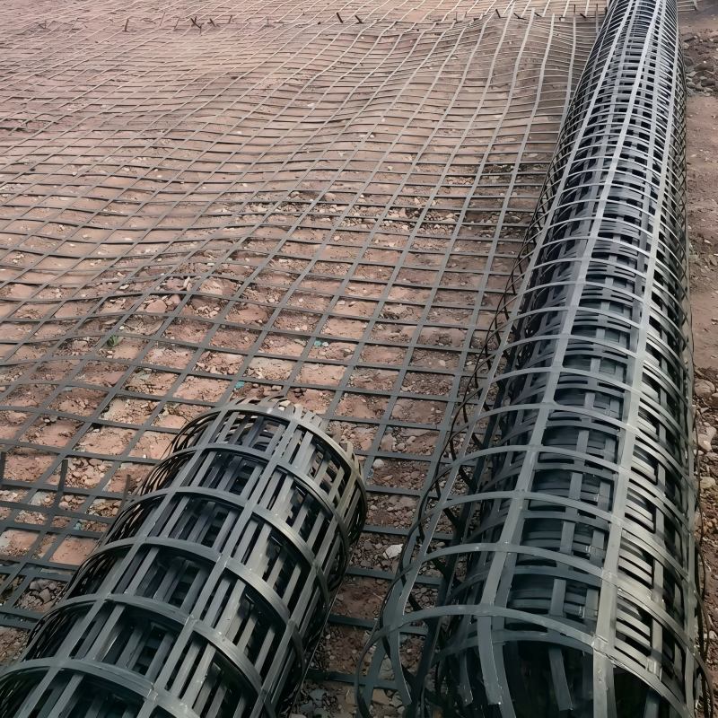 Steel Plastic Geogrid