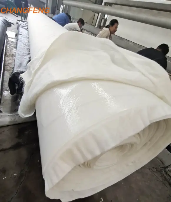 Large roll of white Composite Geomembrane Liner